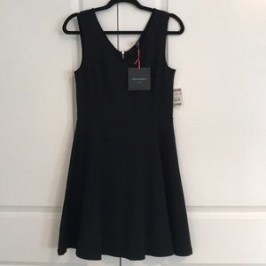 NWT Cynthia Rowley black fit and flare dress